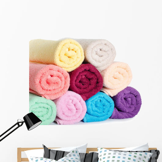 Combined Color Towels Wall Decal