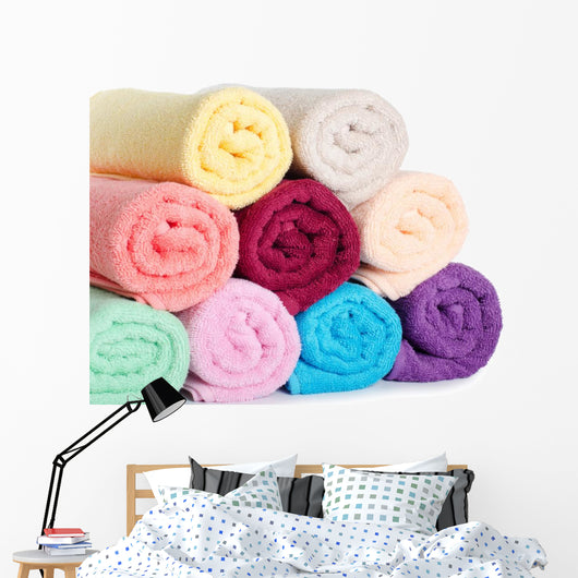 Combined Color Towels Wall Decal