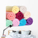 Combined Color Towels Wall Decal