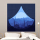 Blue Arabic City Landscape Illustration Wall Decal