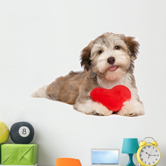 Lover Valentine Chocolate Havanese Wall Decal