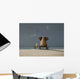 Elephant And Dog Sitting on Bench Wall Decal