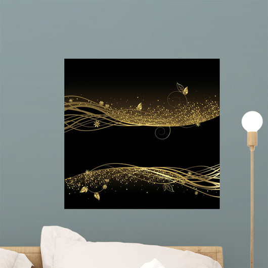 Black And Gold Wall Decal