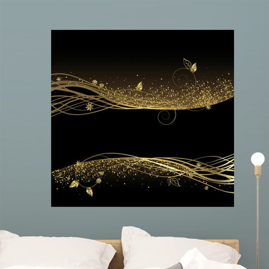 Black And Gold Wall Decal