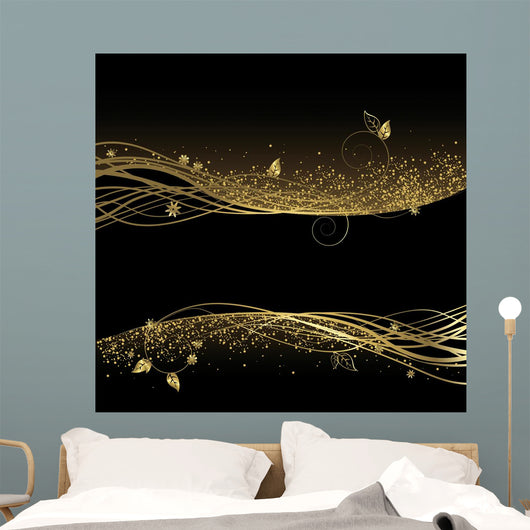 Black And Gold Wall Decal