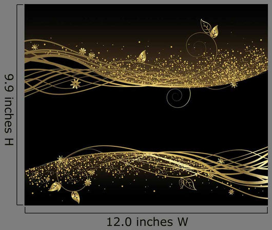 Black And Gold Wall Decal