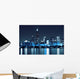 Financial District Night Chicago Wall Decal