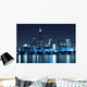 Financial District Night Chicago Wall Decal