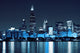 Financial District Night Chicago Wall Decal