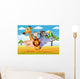 African Cartoon Animals on the Savannah Wall Decal