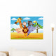 African Cartoon Animals on the Savannah Wall Decal