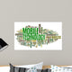 Mobile Technology Concept Tag Wall Decal