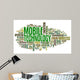 Mobile Technology Concept Tag Wall Decal