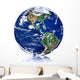 Globe With Reflection Front Wall Decal