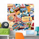 Vintage Travel Stickers Seamless Wall Decal