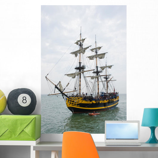Tall Ship Wall Decal