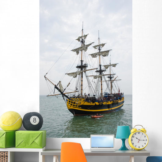 Tall Ship Wall Decal