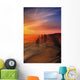 Sunset And Rock Formations Wall Mural