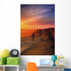 Sunset And Rock Formations Wall Mural