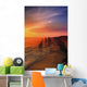 Sunset And Rock Formations Wall Mural