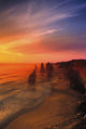 Sunset And Rock Formations Wall Mural