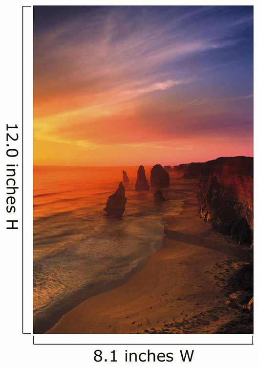 Sunset And Rock Formations Wall Mural
