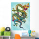 Blue Chinese Dragon Painting Wall Decal