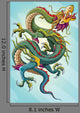 Blue Chinese Dragon Painting Wall Decal