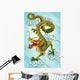 Green Chinese Dragon Painting Wall Decal