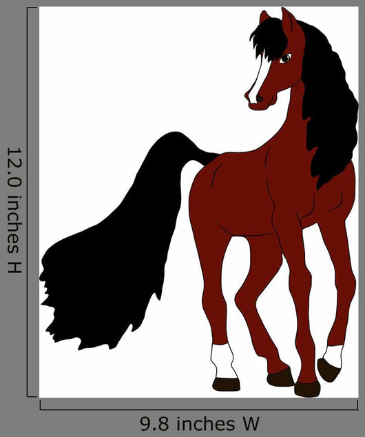 Horse Illustration Wall Decal