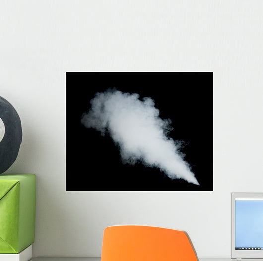 White Smoke Black Wall Decal