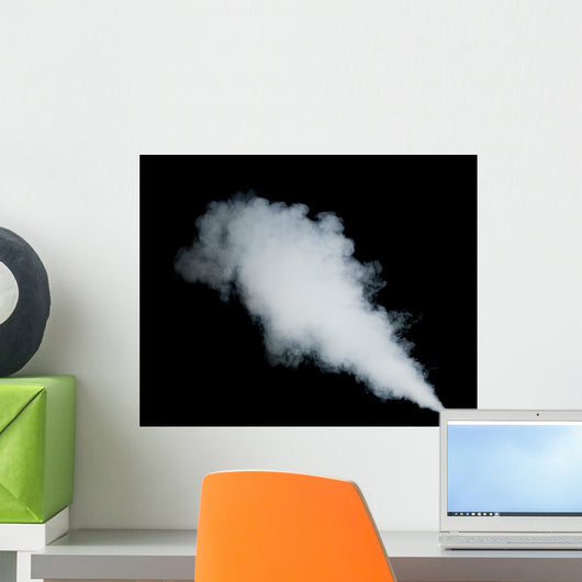 White Smoke Black Wall Decal