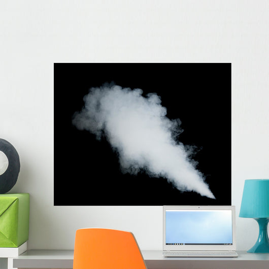 White Smoke Black Wall Decal