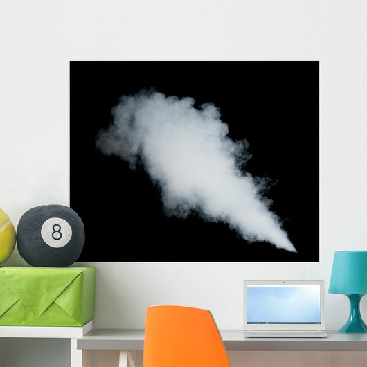 White Smoke Black Wall Decal
