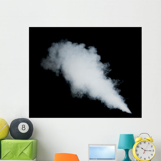 White Smoke Black Wall Decal