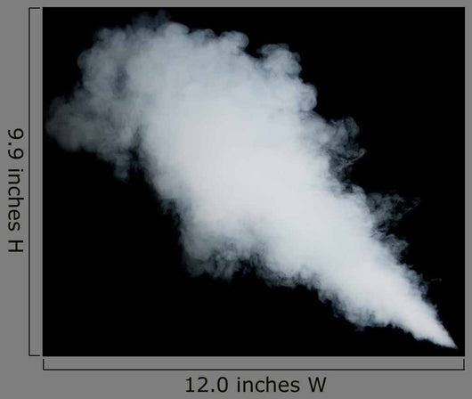 White Smoke Black Wall Decal