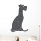 Sitting Panther Cartoon Wall Decal