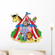 Various Animals Circus Tent Wall Decal
