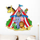 Various Animals Circus Tent Wall Decal