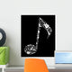 Music Instruments Note Shape Wall Decal