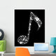 Music Instruments Note Shape Wall Decal