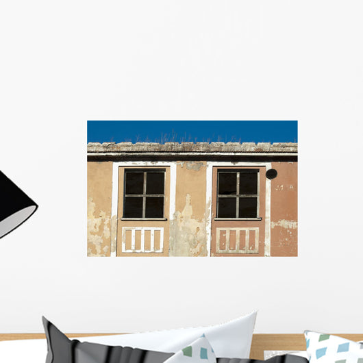 Old Building Windows Wall Decal