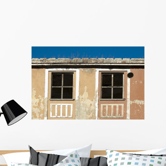 Old Building Windows Wall Decal