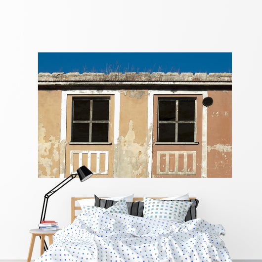 Old Building Windows Wall Decal