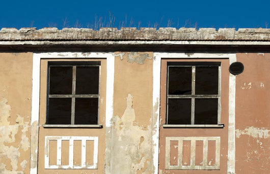 Old Building Windows Wall Decal