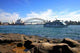 Sydney Opera House and Harbour Bridge with Boat Wall Decal