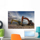 Dos Escavadoras Aparcadas En Wall Decal