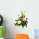 Bright Flower Bouquet Basket Wall Decal
