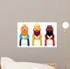 Three Wise Men Illustration Wall Decal