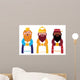 Three Wise Men Illustration Wall Decal